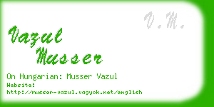 vazul musser business card